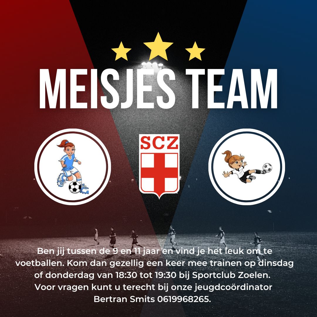 Nieuw bij SCZ; meisjesteam